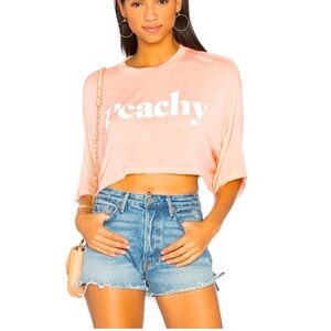 Daydream Nation Peachy Crop Top Women Color Coral Size S